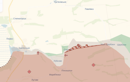 Степове на карті