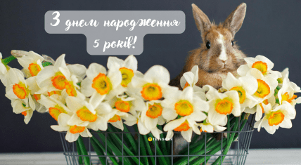 Картинка на 5 років дівчинці: з днем народження