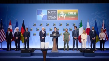 Владимир Зеленский на саммите НАТО в Вильнюсе
